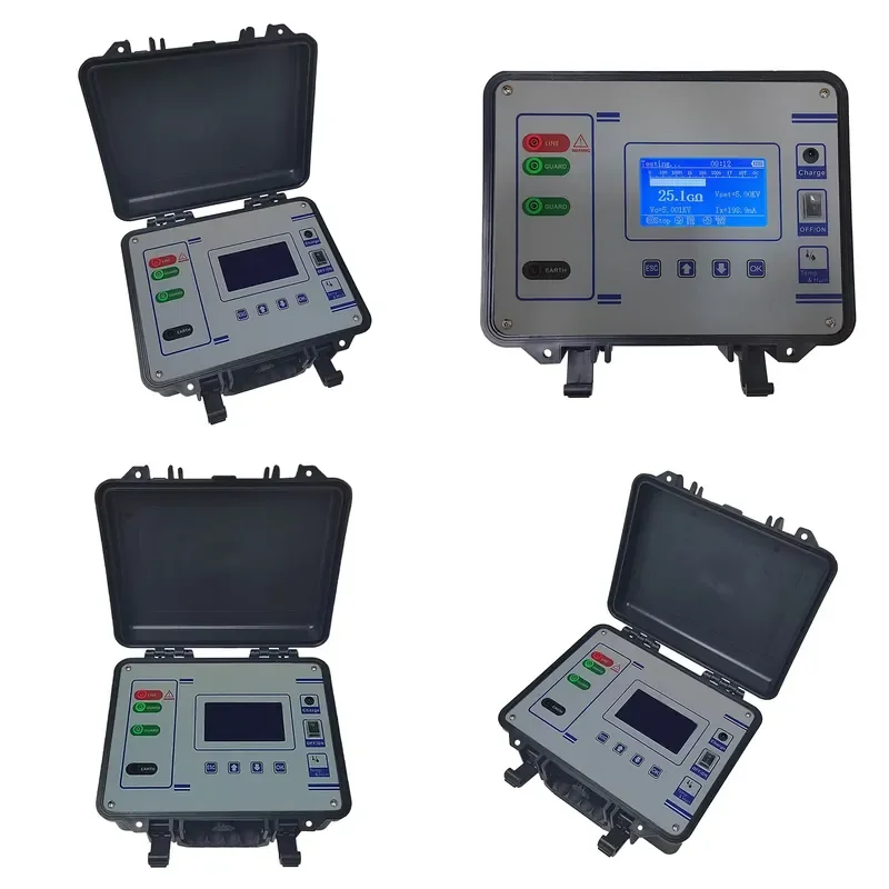 LCD Color Screen 5KV Digital Insulation Resistance Tester Megohmmeter High Voltage Meter Stores 60 Data