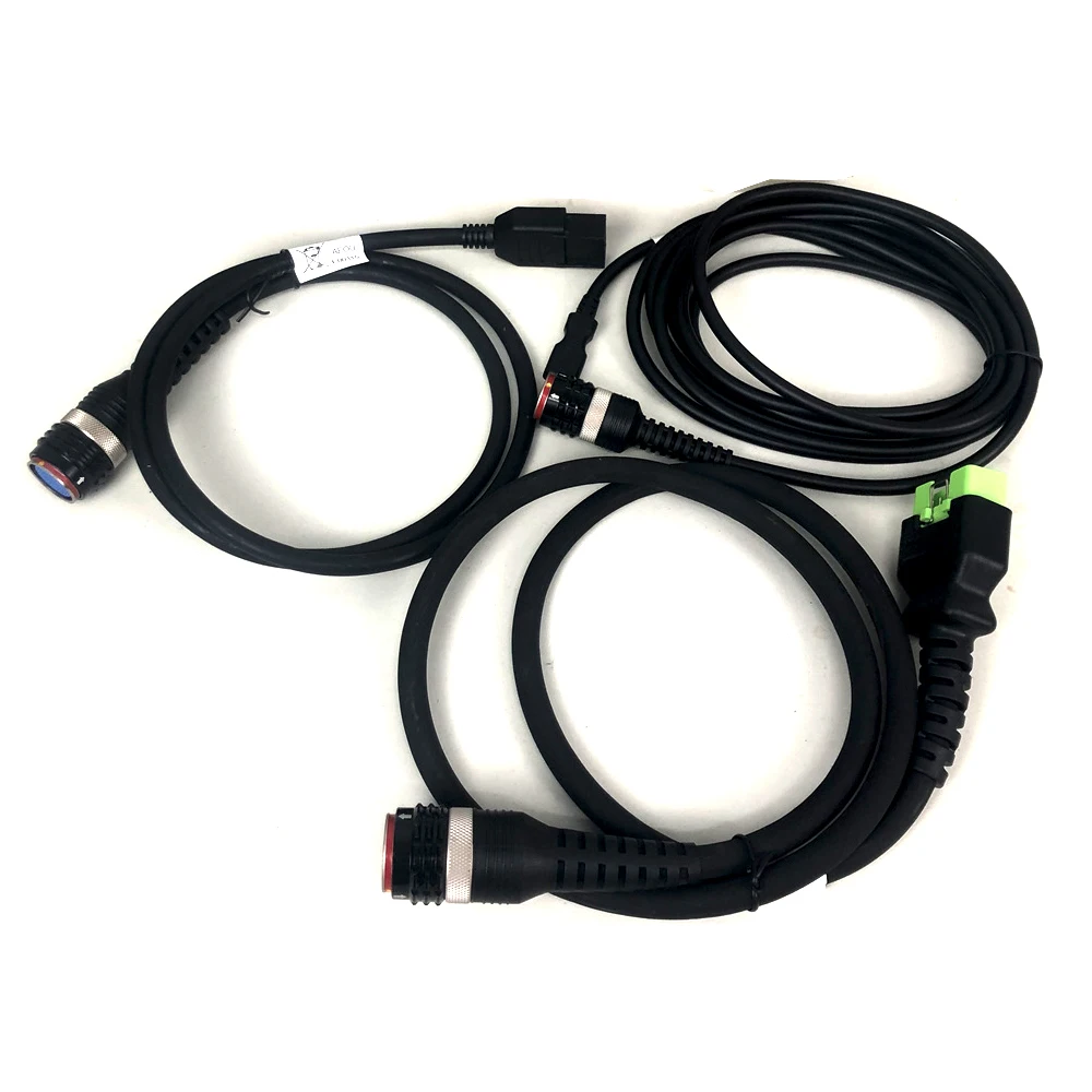

for Vocom Vocom II 888900300 16 Pin OBD+USB+8 Pin Transfer Cables for Excavator Construction Heavy Duty Truck Diagnosis
