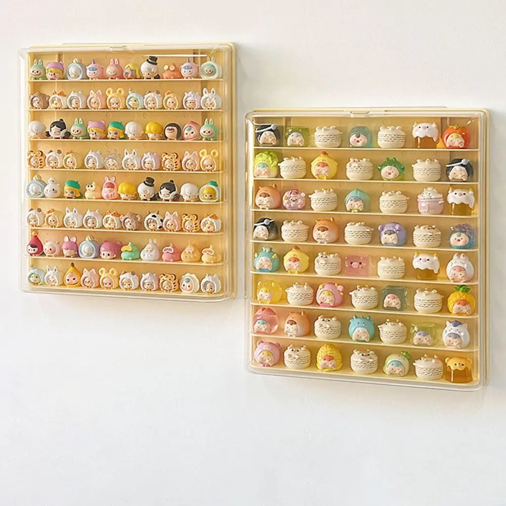 

Storage Box 8 Layers Large Space Display Cabinet Hanging Wall Mounted Acrylic Transparent Lid Dolls Showing Box