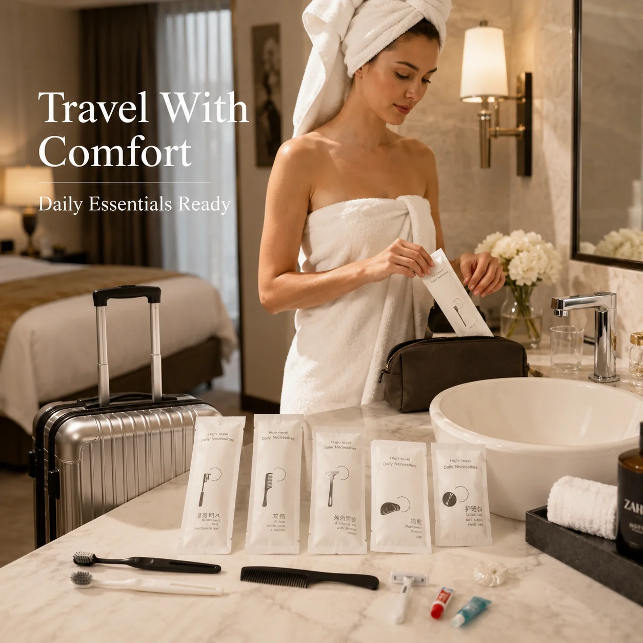 Premium Disposable Guest Toiletry Kit 6