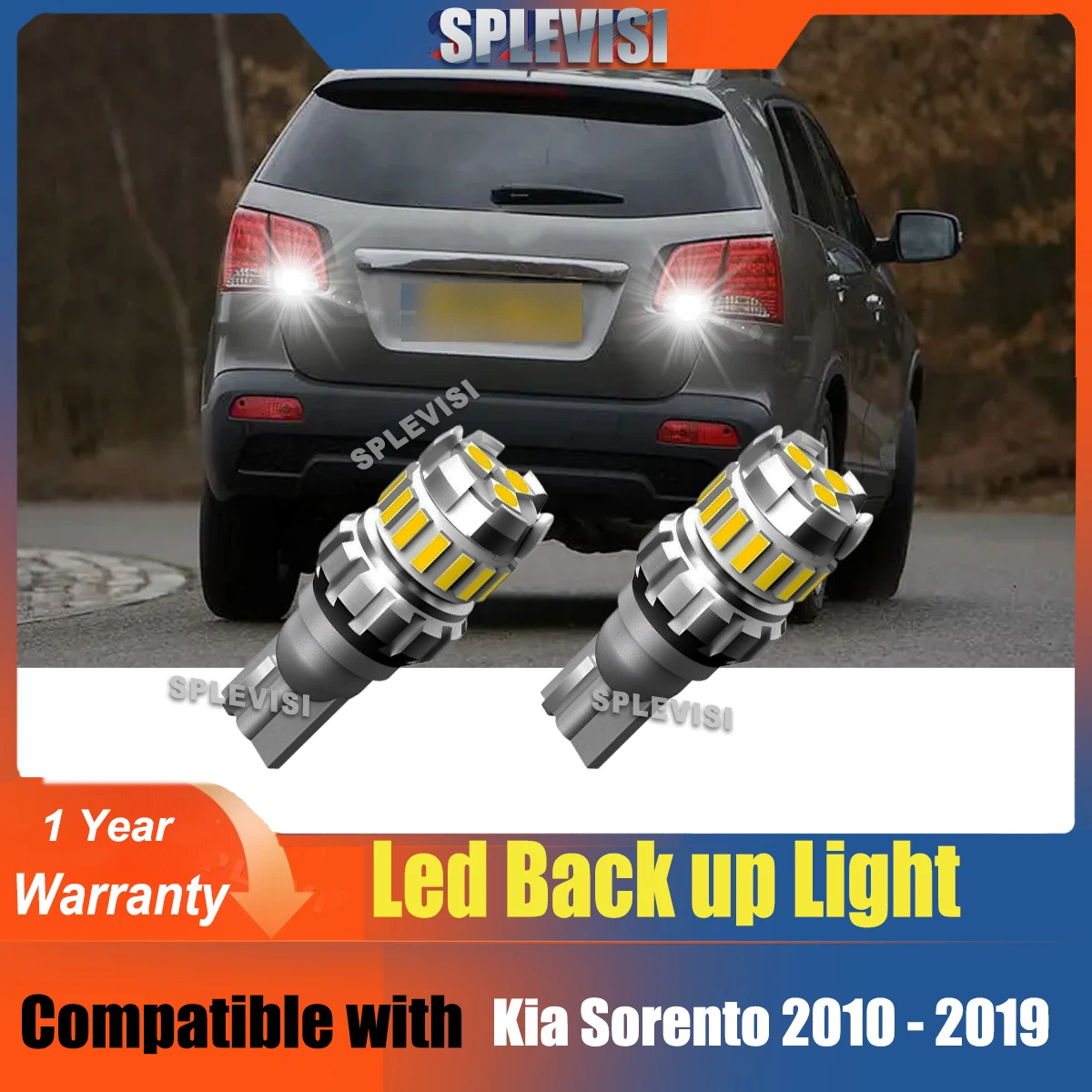 

2x W16W Aluminium LED Reverse Light Backup Lamp Bulbs Replace For Kia Sorento 2010 2011 2012 2013 2014 2015 2016 2017 2018 2019