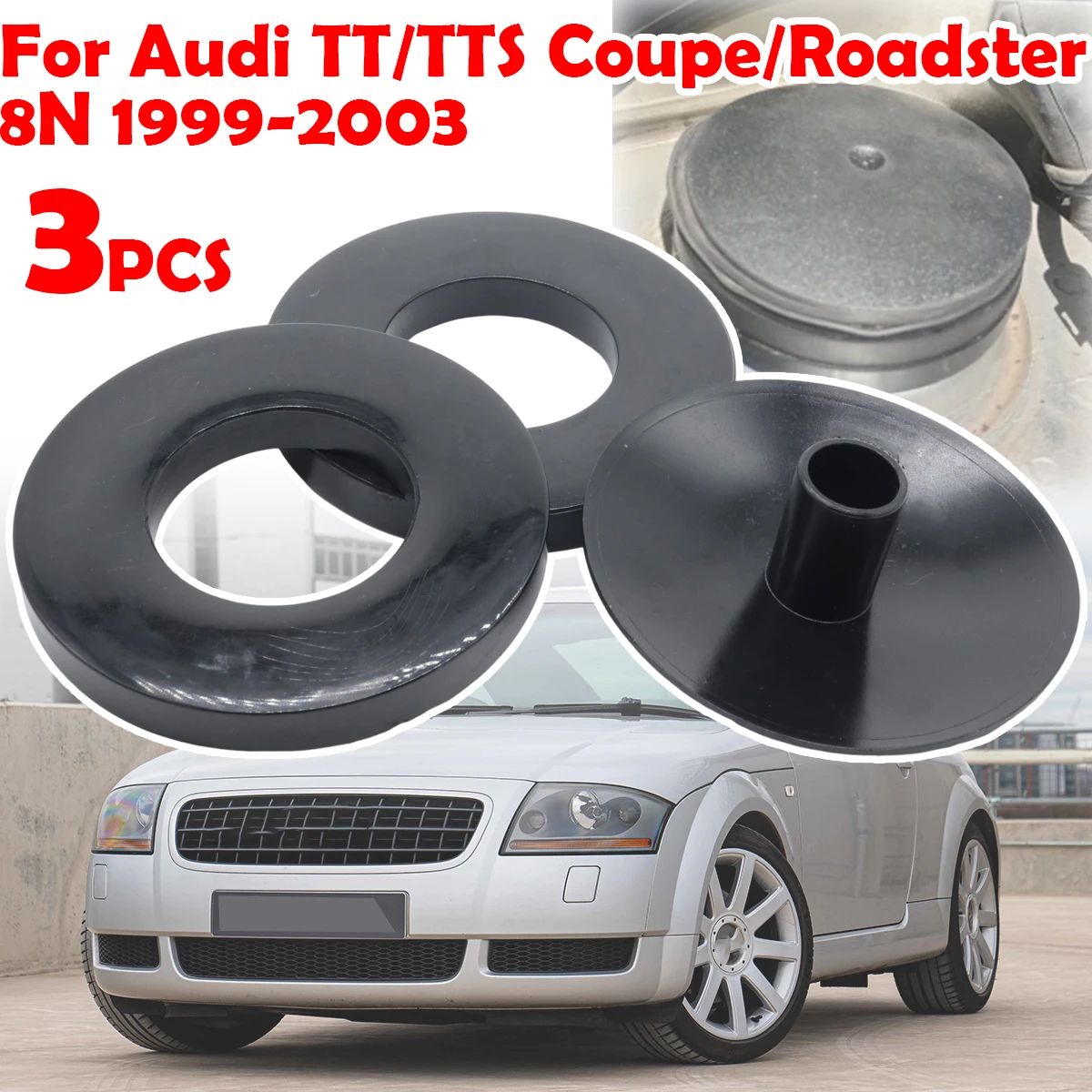 

Front Suspension Shock Absorber Mount Cover Cap For Audi TT/TTS Coupe/Roadster 8N 1999-2003 Strut Top Mount Rubber Ring Bushing