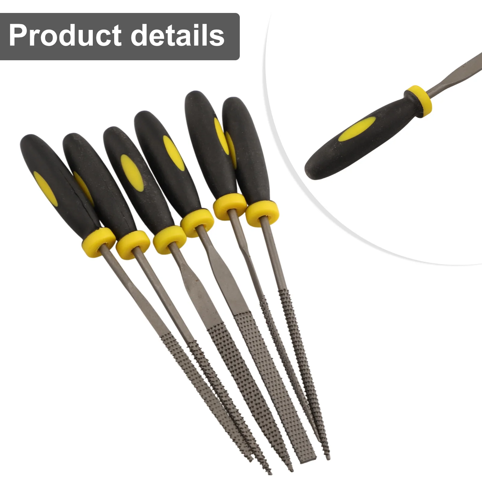 

Wood Needle Files 140mm 6Pcs Chamfering Filing Metal Professional Rasp Tools Cutting Grinding Hot High Quality
