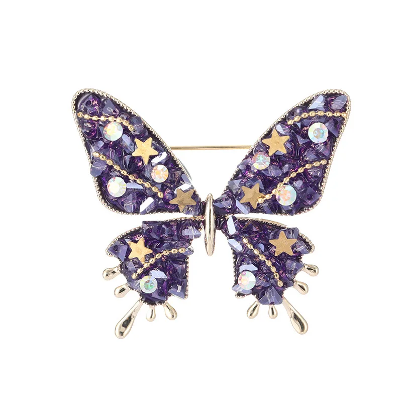 Clothing, overcoats, outerwear accessories, corsages, fixed clothes, pin clasps, high-end crystal brooches for women