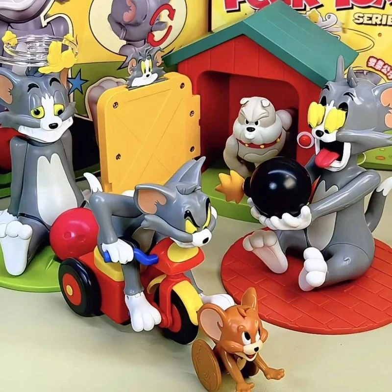 Nieuwe Anime 52 speelgoed Tom En Jerry Figuur Arme Tom Serie Blind Box 2024 Nieuwe Tom En Jerry Mystery Box Kamer decoratie Verjaardagscadeau