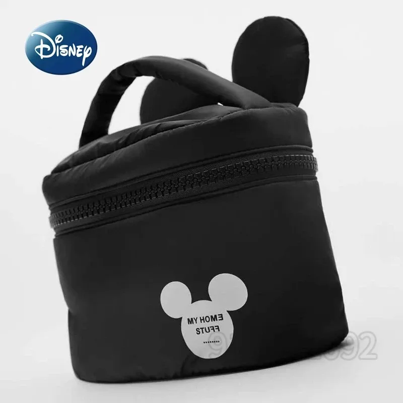 Disney Mickey New Cosmetic Bag Cartoon Fashion borsa cosmetica portatile da donna borsa da viaggio di grande capacità multifunzionale