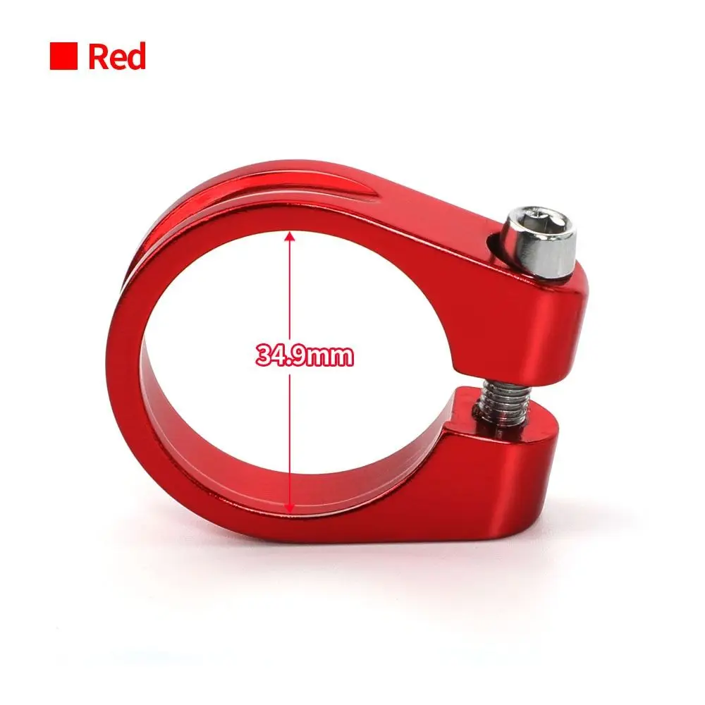 28.6/31.8/34.9mm Bike Seatpost Clamp Aluminum Alloy Super Light Titanium Bike Seat Post Clamp Ultralight Front Derailleur