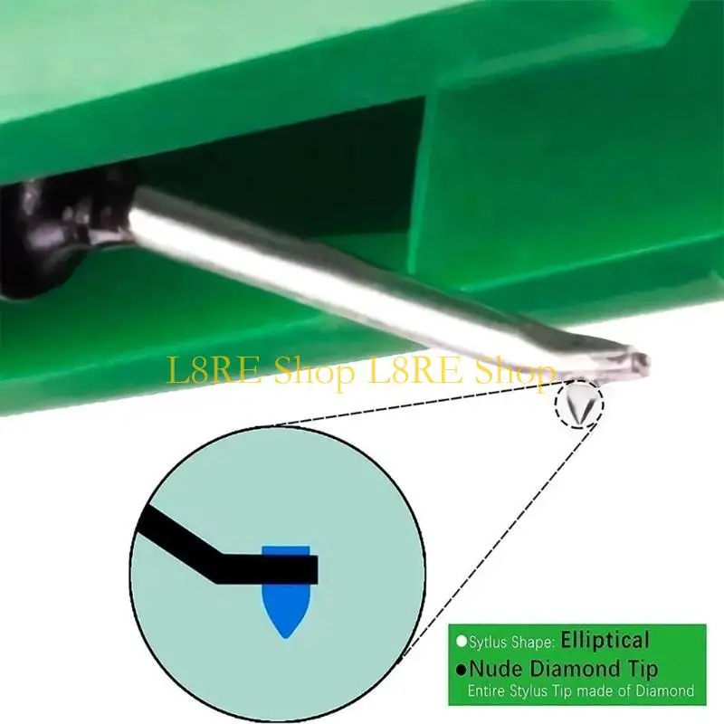 L8RE ATN95E Phonograph Needle Diamonds Styluses with Brush Record Player Needle Replacement Record Player Supplies for Player