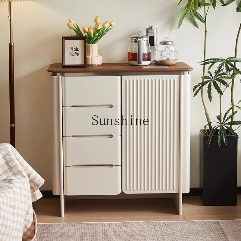 

Living room household tea bar machine light luxury modern water dispenser side locker