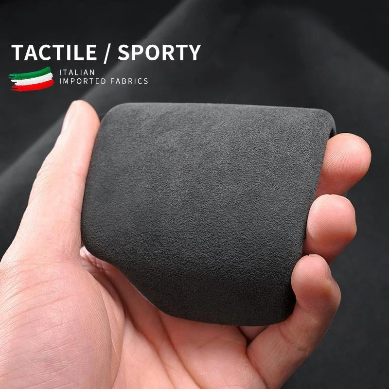For LiXiang IDEAL One 2019-2025 Alcantara Suede Car Gear Shift Knob Protective Cover Frame ABS Decoration (Interior Accessories 4