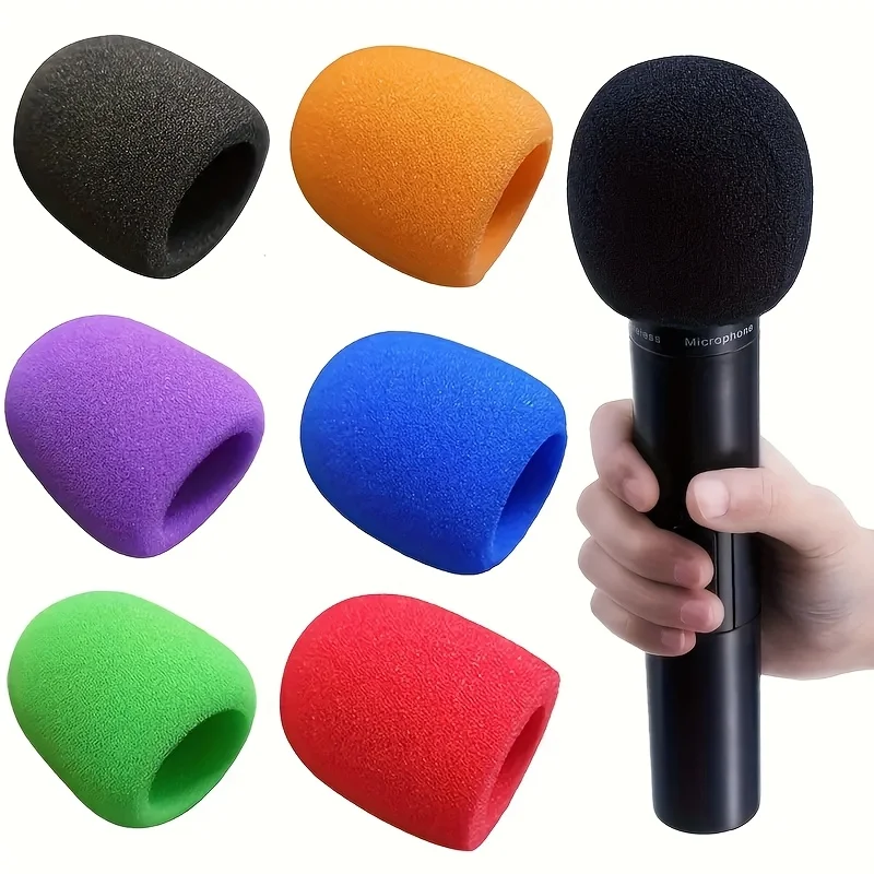 7 Colorful Pop Filters for Microphones – A thick, soft pop filter designed specifically for handheld microphones, enhancing soun