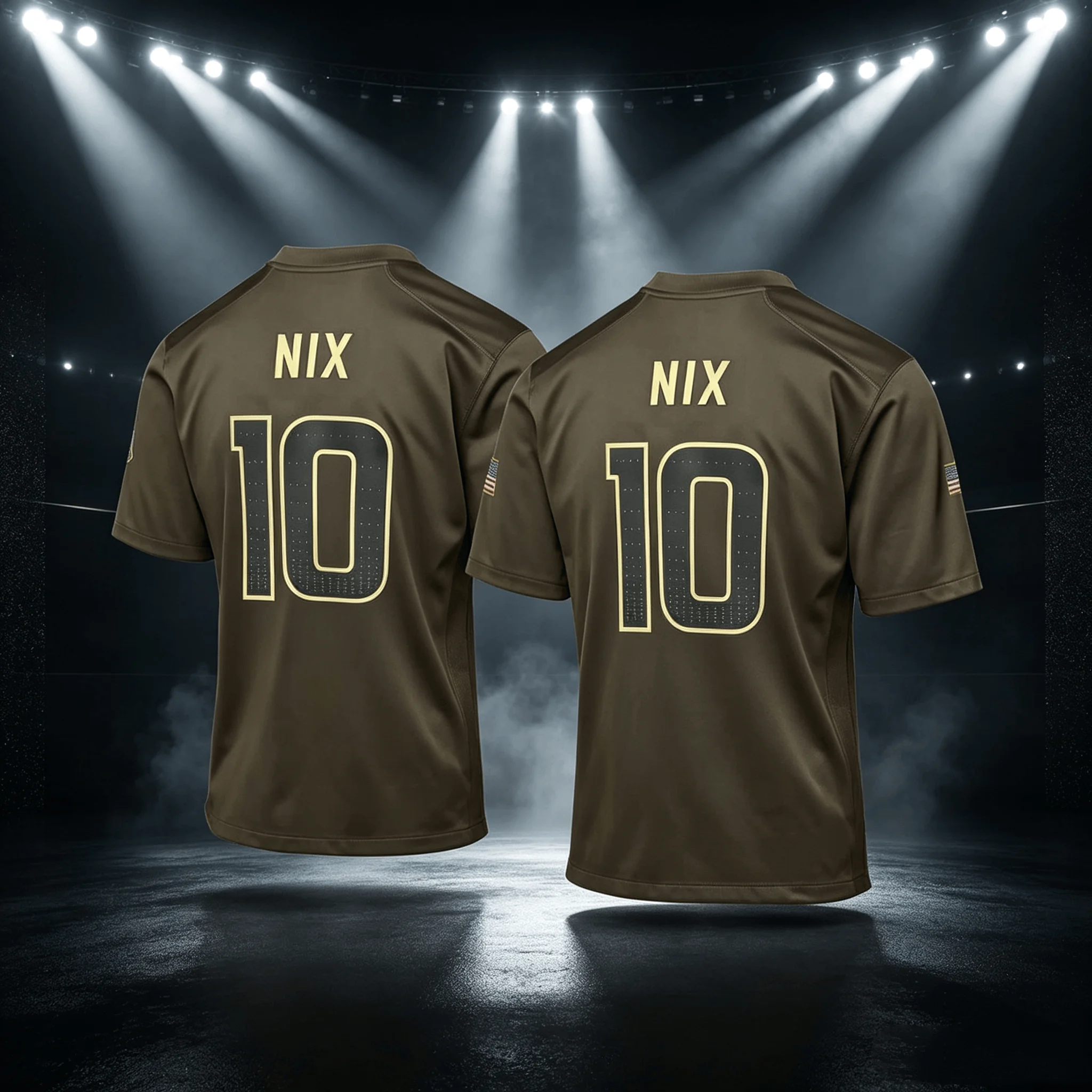 Denver 10 Bo Nix Orange Men's American Football T-Shirt V-Neck Shirt 2026 Summer Men‘s Women's Breathable Quick-dry T-shirt Y2K