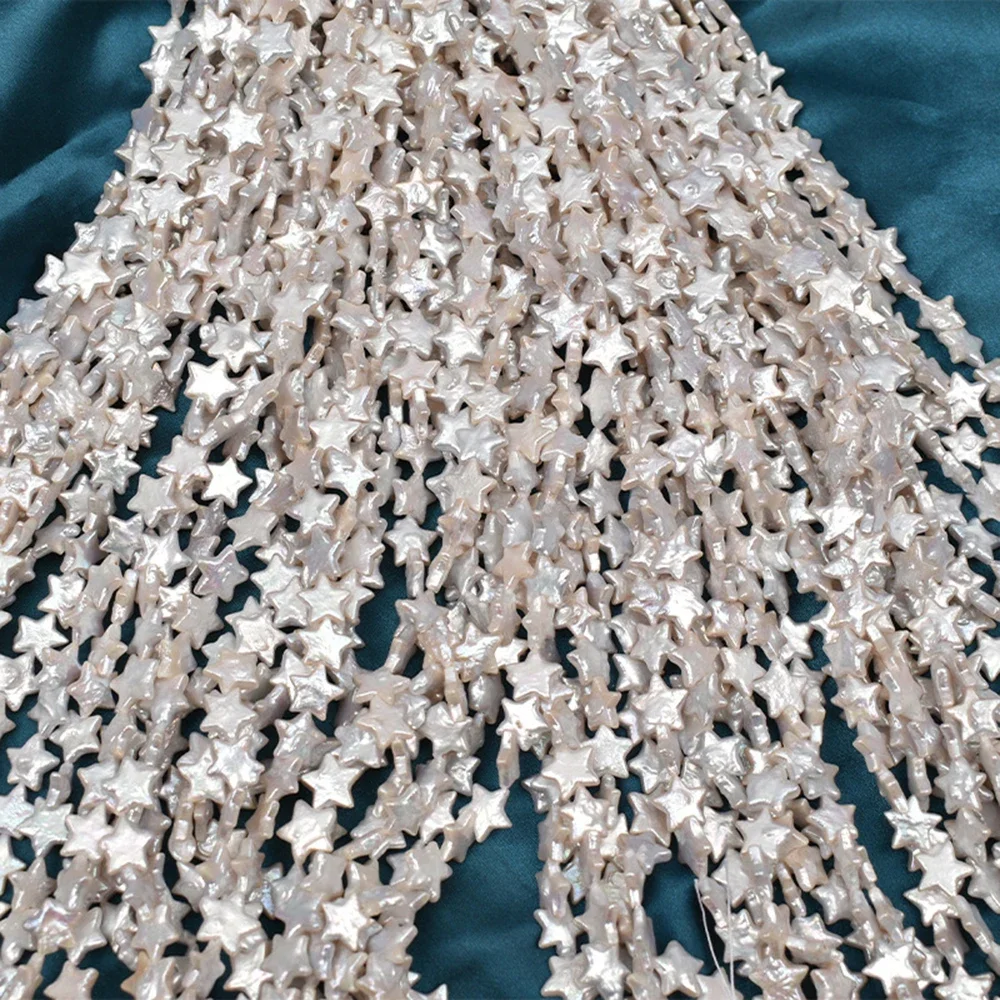 11-12mm6A Natural Freshwater White Pentagram Pearl Isolated Loose Bead Jewelry Make DIY Necklace Bracelet Accessories Wholesale