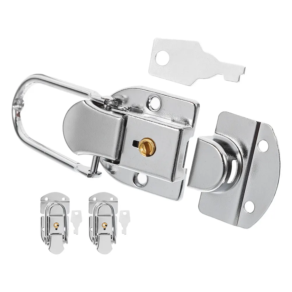 

3 set Suitcase Locks Toggle Latch High Strength Anti Theft Versatile Box Hasp Lock Guitar Latches Cabinet Hardware