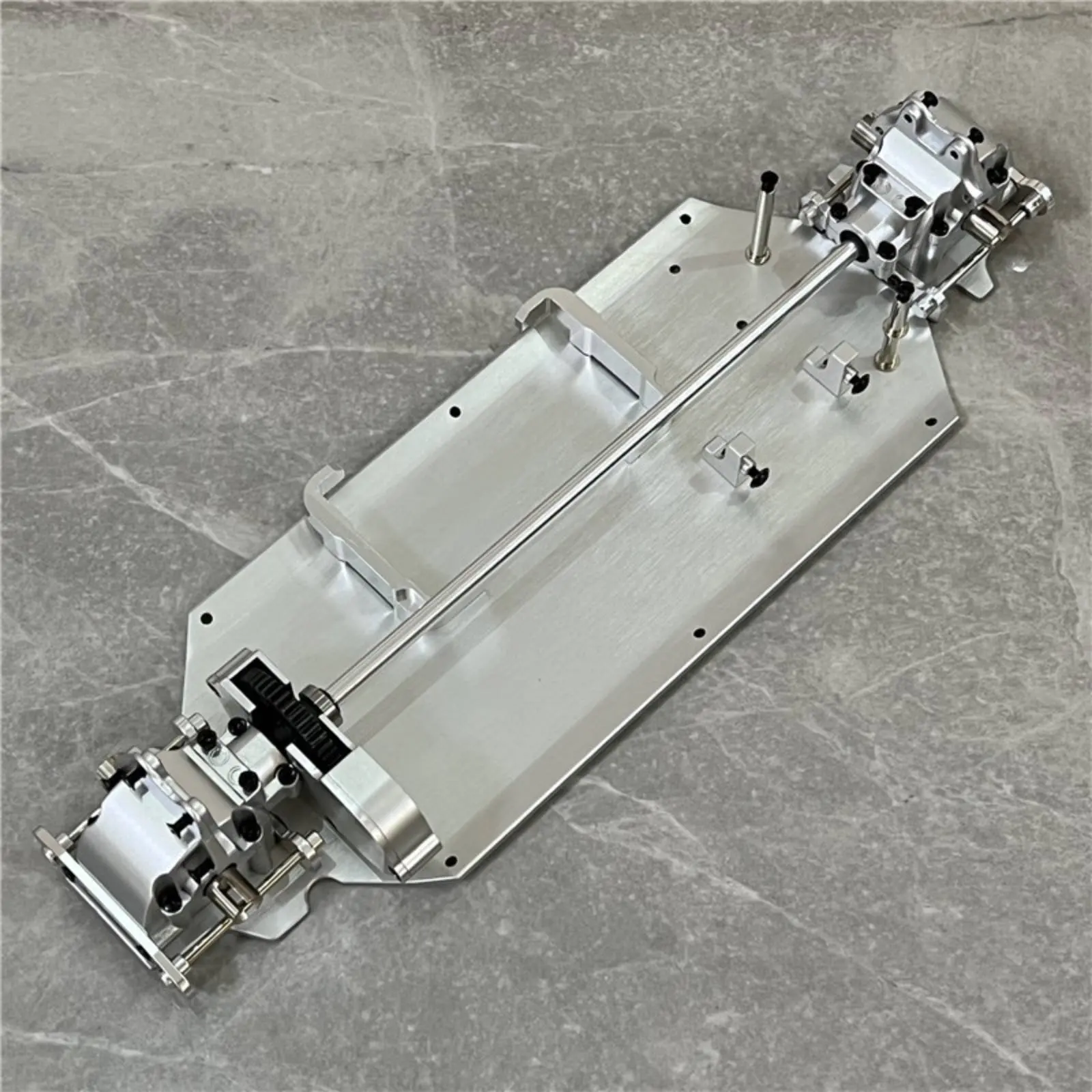 1/12 Scale Car Drivetrain Kit High Performance Metal RC Car Chassis Kit Hobby Part Long-Lasting Construction Stable Base