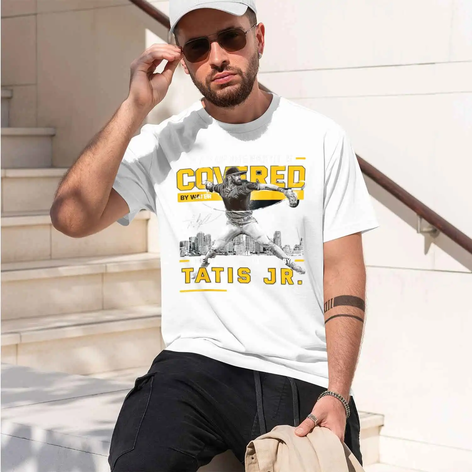 Fernan Tatis Jr Covered El Nino San go PA T-Shirt Summer Short-Sved Breathable Sweat-Wking Versatile Trendy T-Shirt 2026 New Mod