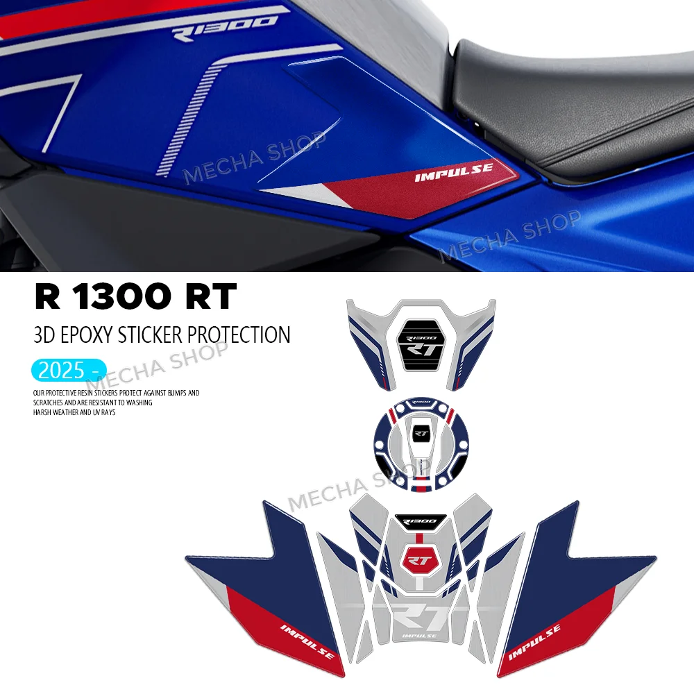 

For R 1300 RT 2025 Tank Pad Protection 3D Stickers Motorcycle Accessories 3D Epoxy Resin Sticker