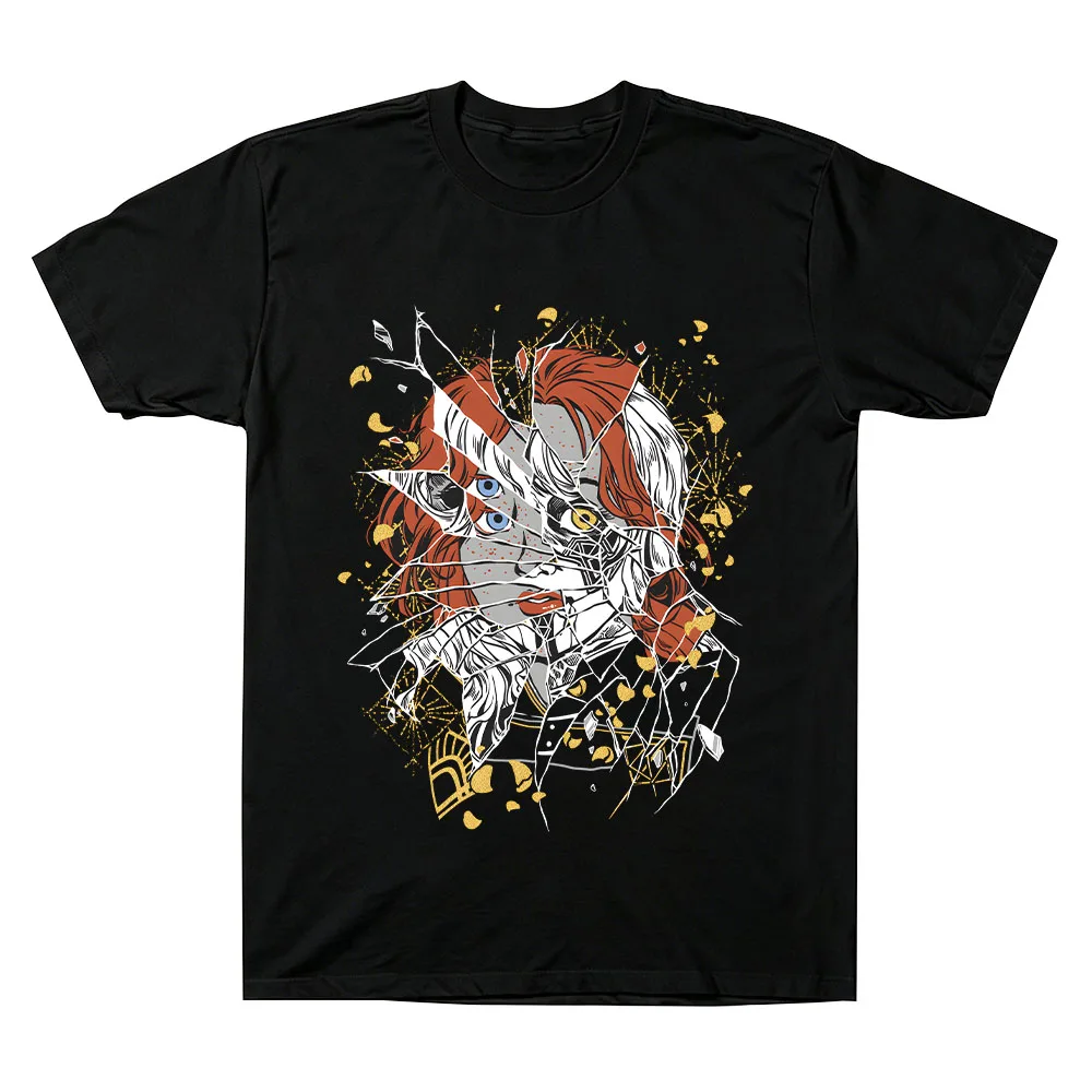 Clair Obscur Expedition 33 Broken Mirror Art T Shirt 100% Cotton Men Women O-neck Short Sleeve Tee Game Fan Gift Casual T-shirts