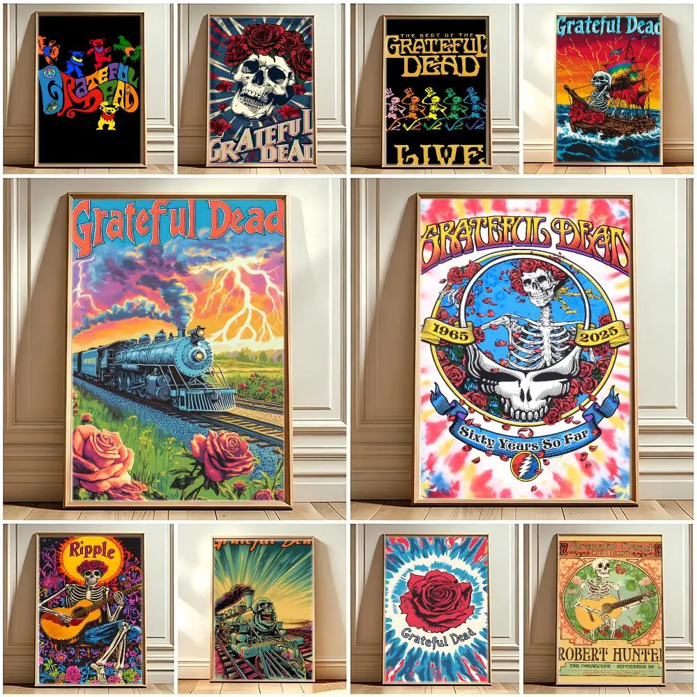 Band G-Grateful Dead Poster Print Painting Home Decor for Bedroom Living Room Hallway