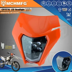 MCHMFG Motorcycle  crystal LED Headlight Headlamp For KTM EXC  SX SXFXC XCF XCW XCFW 2020 2021 2022 Enduro MX Motorcycle