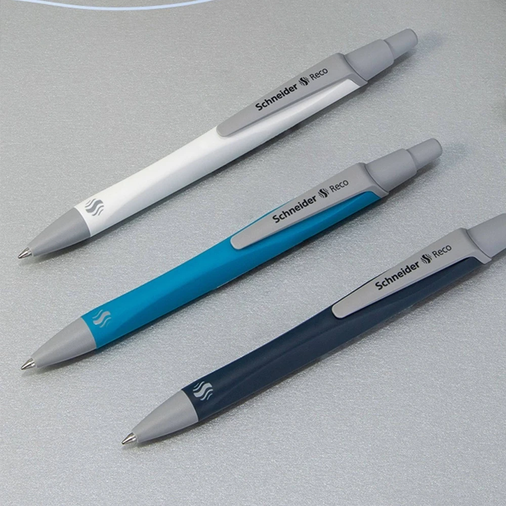 German Schneider Reco Gel Pen Set Soft Pen Holder for Writing Fast Drying Black G2 Refill 0.5mm Cute School Office Stationery