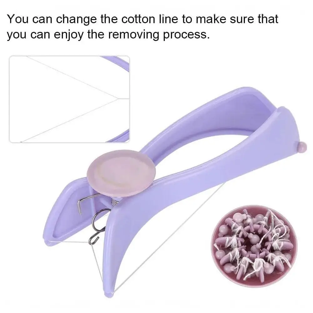 Facial Hair Removing Tool, Facial Hair Epilator Gentle Facial Hair Threading Removal Easy Facial Hair Remover for Face, Lip, Arm