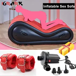 Inflatable Sexy Sofa Bed Adult Games Love Chair Living Room Furniture Electric Air Pump Erotic Bondage Gear Sex Toys for Couples