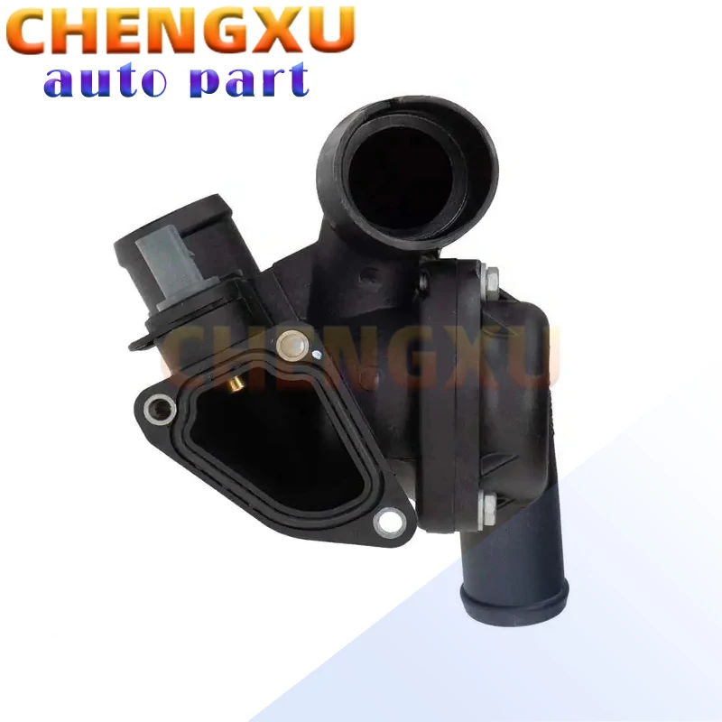 

022121111G High Quality Engine Coolant Thermostat Housing Assembly Fit for VW Touareg V6 Base 3.2L 2004-2006