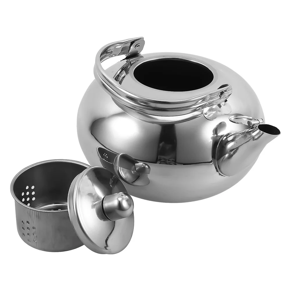 

Stainless Steel Tea Kettle Built-in Filter Loose Leaf Tea Japanese Style Teapot Stove Top for Home and Restaurants