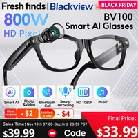 NUEVAS gafas de tiro Blackview BV100 AI 2K HD 800W píxeles cámara Bluetooth llamada asistente de voz gafas inteligentes