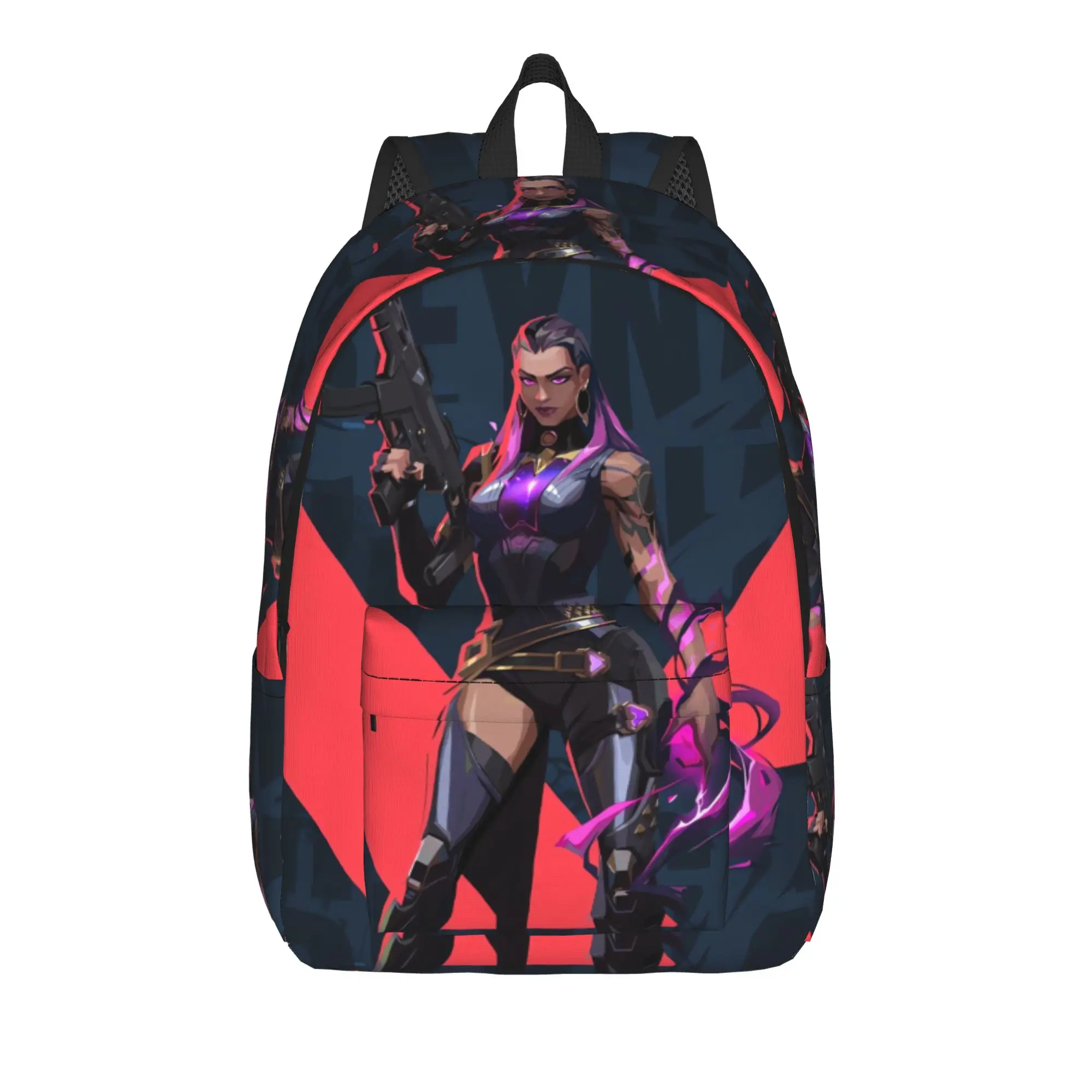 Killjoy Backpack V-Valorant Sport Backpacks Girl High Quality Soft School Bags Kawaii Rucksack