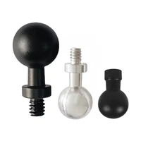 Aleación de aluminio 13mm/15mm/17mm/20mm/25mm cabeza de bola 1/4 tornillo adaptador de soporte de cámara cabeza de bola tornillo tuerca accesorios de fotografía