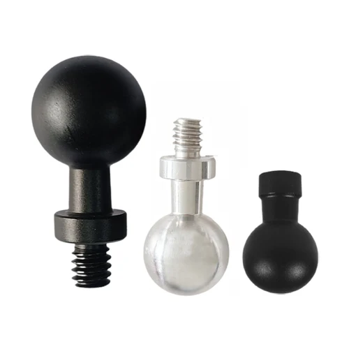 Aleación de aluminio 13mm/15mm/17mm/20mm/25mm cabeza de bola 1/4 tornillo adaptador de soporte de cámara cabeza de bola tornillo tuerca accesorios de fotografía