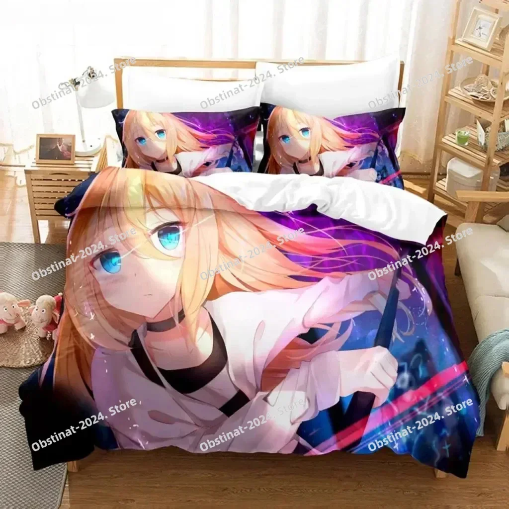 Anime Angels of Death Bedding Set Duvet Cover Full Queen King Size Pillowcase Bed Printed Bed Set Aldult Kid Bedroom Single Twin