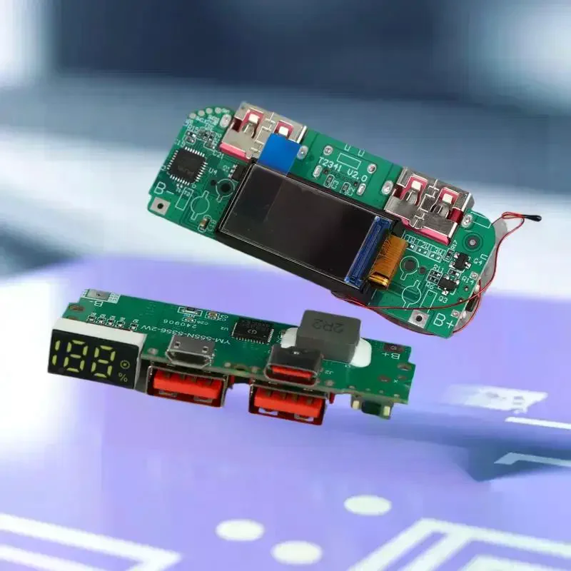 Fast 22.5W Charger Module for DIY Power Bank; Comes with LED Display, 3.7V Lithium Battery Protection and PD QC VOOC