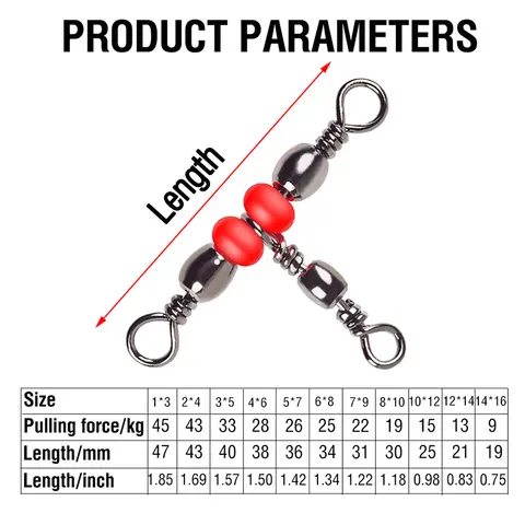 20 पीस 3 वे फिशिंग टैकल कनेक्टर स्विवेल फिशिंग टैकल क्रॉस लाइन बैरल स्विवेल ट्रिपल स्विवेल क्रॉस लाइन स्विवेल फिशिंग के लिए 6 best sales भाला मछली पकड़ने के सामान - №6