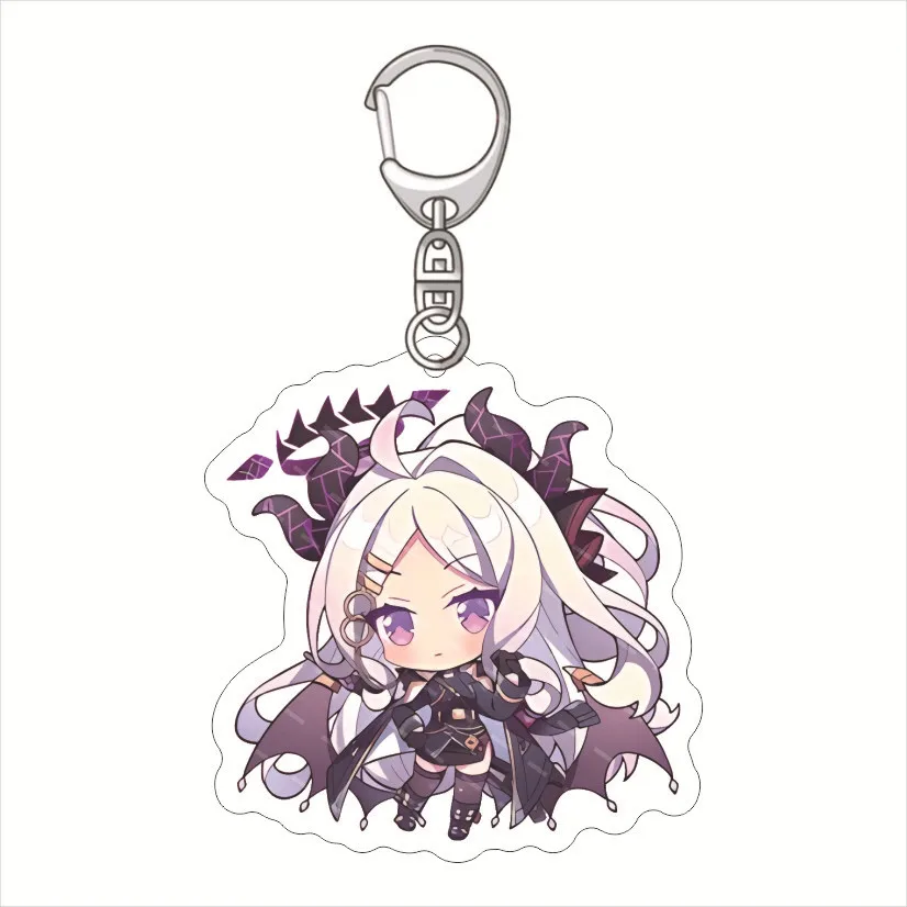 Anime New Blue Archive Kuda Izuna Acrylic Figures Keychain Cartoon Cute Bag Pendant Chaveio Women Car Keyrings for Fans Gifts