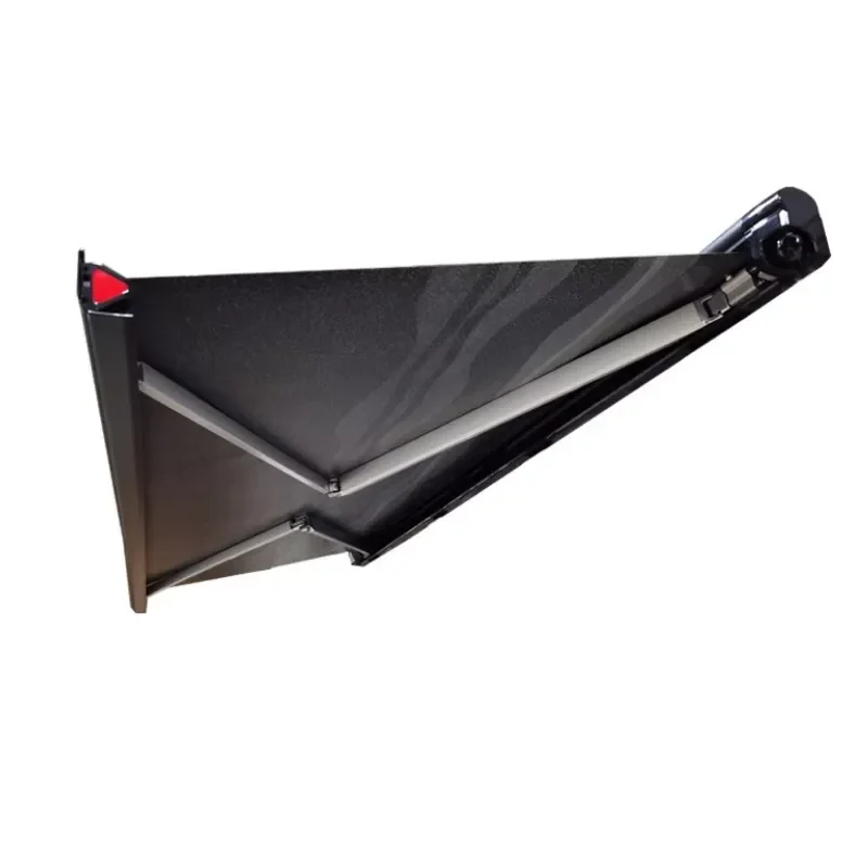 5.5x2.5m White or Black Shell Rv Awning Tent Rv Sunshade with High Quality Fabric for caravan Camper Trailer