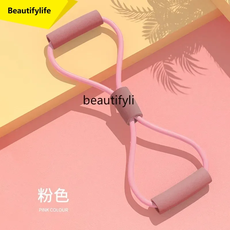

A49 8-character tension device open shoulder beauty back artifact tension rope elastic belt eight-character rope home fitness