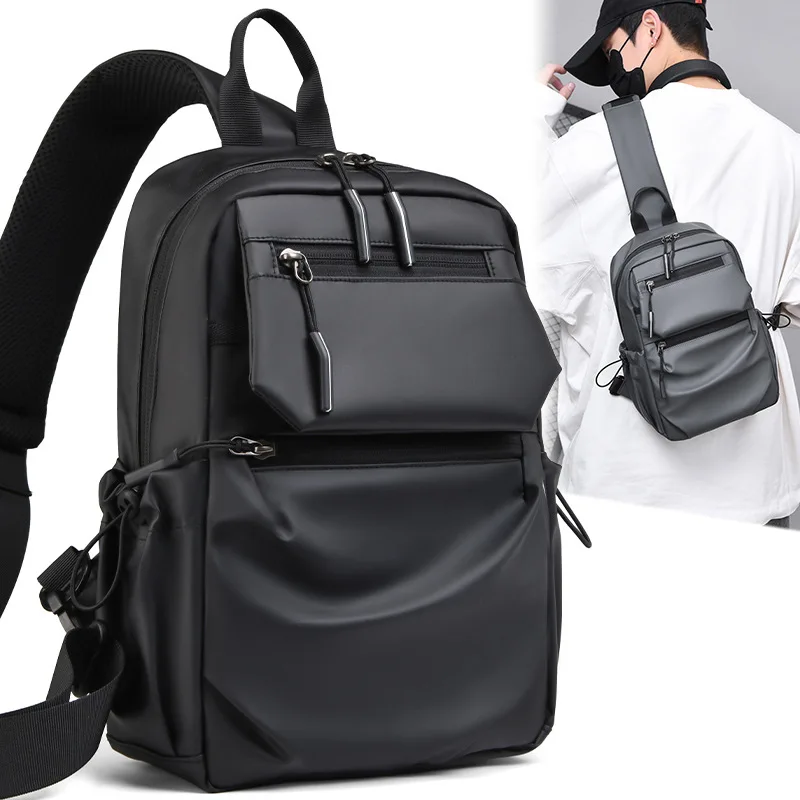 New Model Business Men's Crossbody Bag, Large Capacity Outdoor Sports Messenger Bag, Multi-functional Casual Shoulder Bag