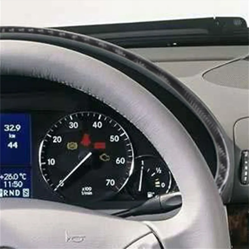 Carbon Fiber Speedometer Surround Stickers For Mercedes Benz C-CLASS C CLASS W203 2005-2007 Car Interior Decorative Accessories view 5