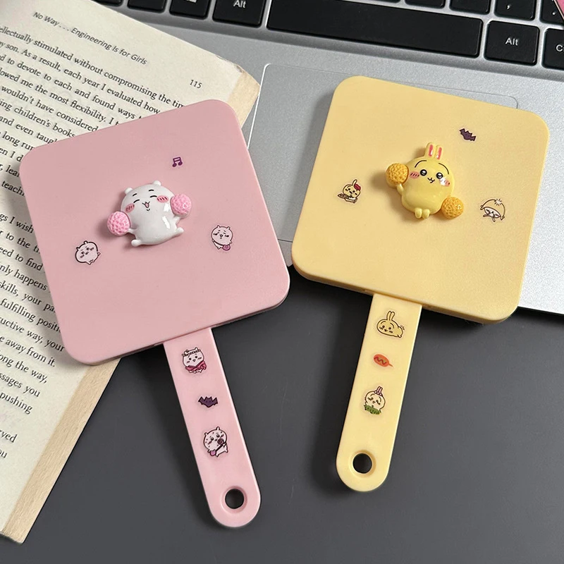 Sanrio kuromi espelho & pente bonito dos desenhos animados pente de cabelo estilo de cabelo com espelho anime portátil viagem pequeno pente ferramentas presente das meninas