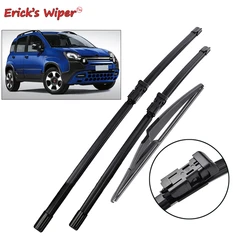 Erick's Wiper Front & Rear Wiper Blades Set For Fiat Panda MK3 2012 - 2023 Windshield Windscreen Window Rain Brushes 24