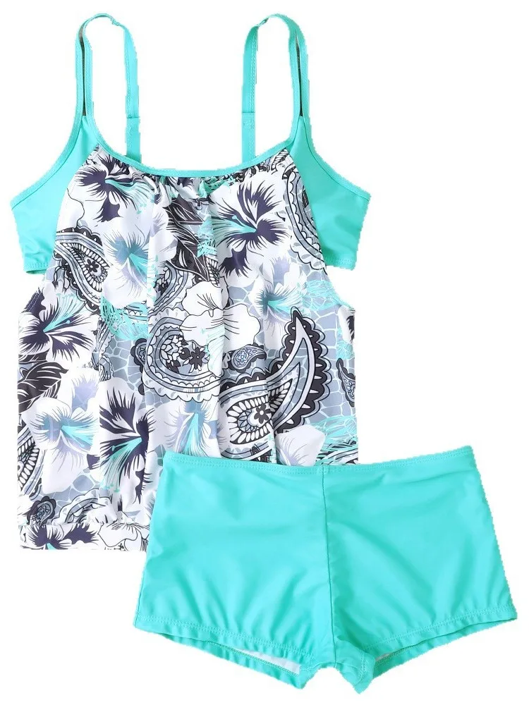 L-5XL Plus Size High Waist Bikini Women's Push Up Large Size 3XL 4XL Swimsuit Summer Mujer Tummy Control Swimwear Bikini Sets view 4