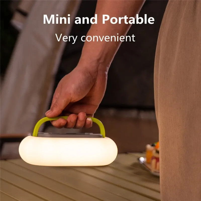 Wireless Charger Pad Stand Camping Light LED Night Lamp Light Rechargeable For Outdoor Tent Lamp Emergency Lantern Fast Charging