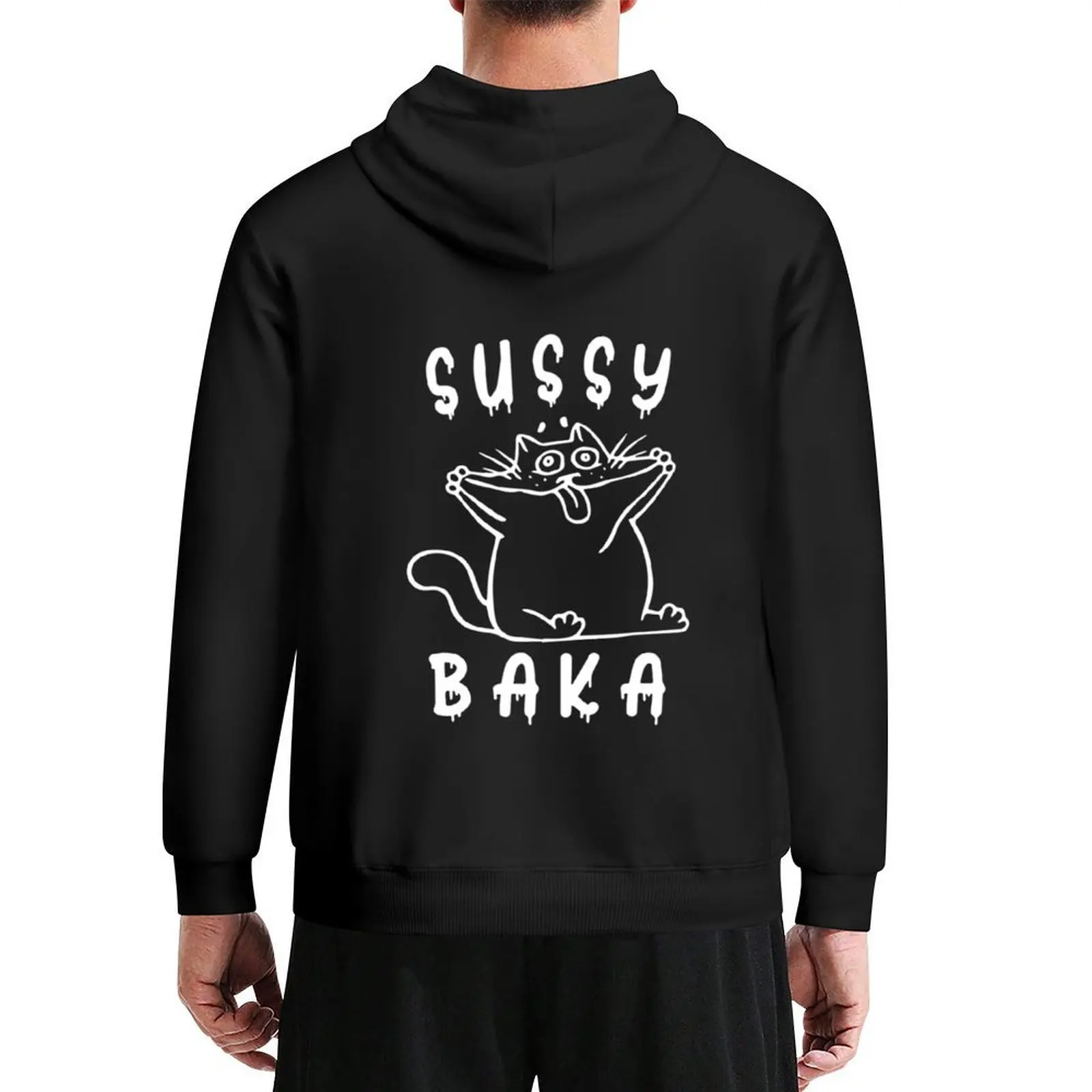

sussy baka Hoodie blouse men clothes men's sweat-shirt set male clothes hoodie graphic