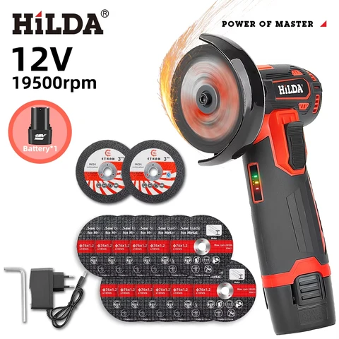 Аккумуляторная Угловая Шлифмашина HILDA Mini 3 Дюйма
