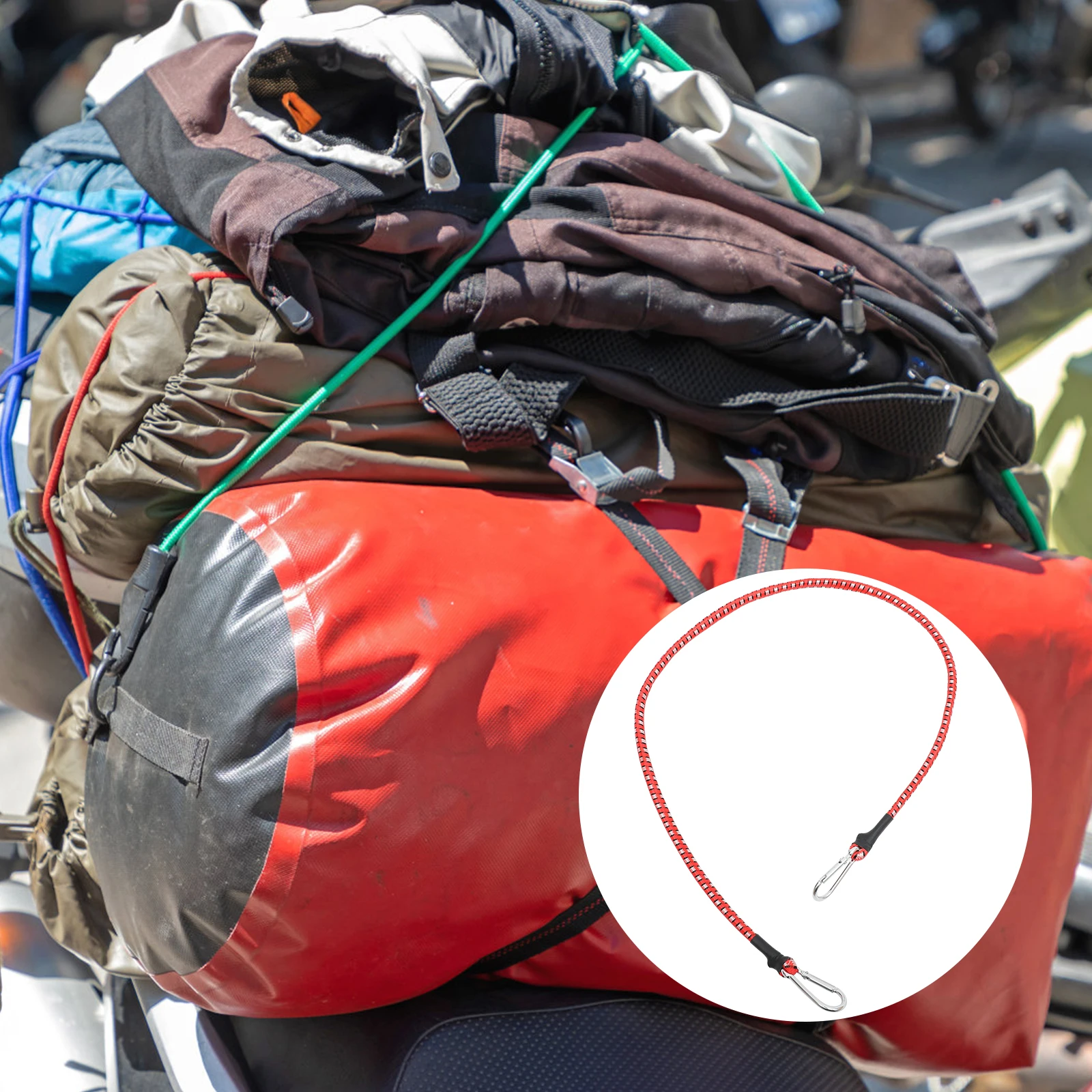 

Tie Rope Binding Belt Packing Straps Motorcycle Luggage Multipurpose Elastic Strong Storage Tie-down