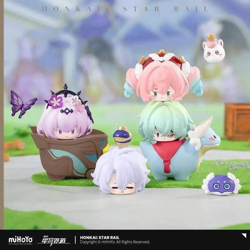 Honkai: Star Rail miHoYo Amphoreus' Saga of Heroes Series blind box Mini Anaxa action figure Kawai Mydei Chibi Figure toys