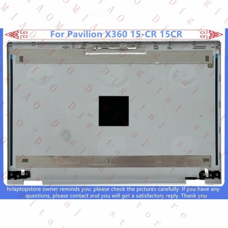 

TU New For HP Pavilion X360 15-CR 15CR Top Rear Lid LCD Back Cover L22454-001 Silve